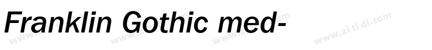 Franklin Gothic med字体转换 Franklin Gothic med字体转换